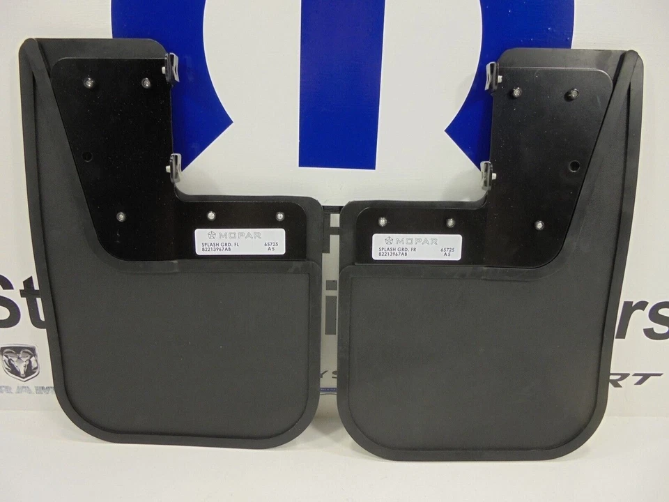 14-23 Ram Promaster Nuevos protectores contra salpicaduras delanteros de alta resistencia negros Mopar OEM de fábrica Foto 2 de 2