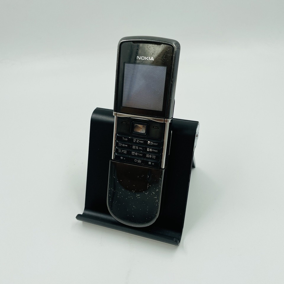 TÉLÉPHONE CELLULAIRE NOKIA 8800 Sirocco Black Slide Noir Gsm Luxe Remis