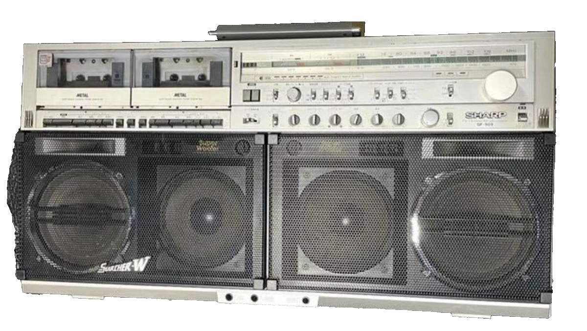 M6953 SHARP シャープ GF-909 ラジカセ ジャンク品 シャープ○SHARP GF-909○大型ラジカセ○ジャンク○