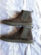 Bottines noires homme "Chelsea" imitation daim pointure 39 peu utilisée