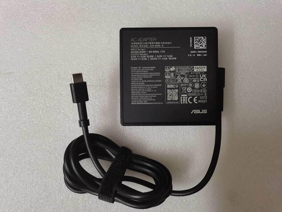 Original 20V 90W USB C Charger Cord ADP-90RE B For ASUS