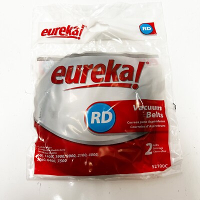 Eureka Type RD Vacuum Round Belts Genuine 52100C - 2 Pack NEW