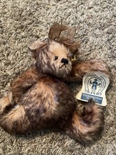 Knickerbocker Toy Co Mohair Floppy Body Teddy Bear 7" CIDER Tag  Button