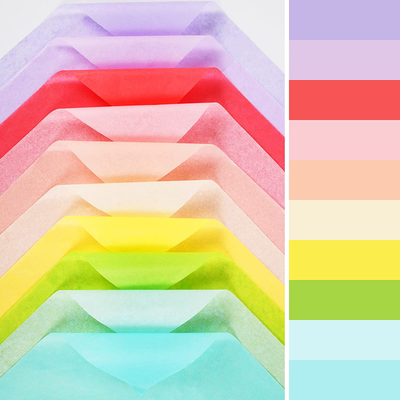 Pastel Colored Tissue Paper