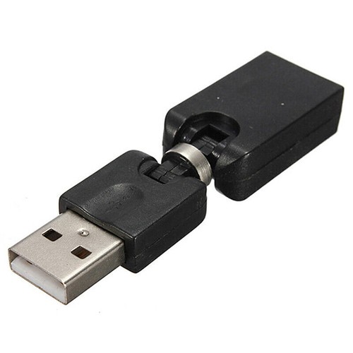 USB 2.0 Winkeladapter A Stecker A Buchse Kupplung 360° Gelenk SALE P8L8 R0W3 - Afbeelding 8 van 9