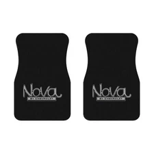 Nova , Black Universal Car Mats (2x Front), Custom Auto Floor Mats