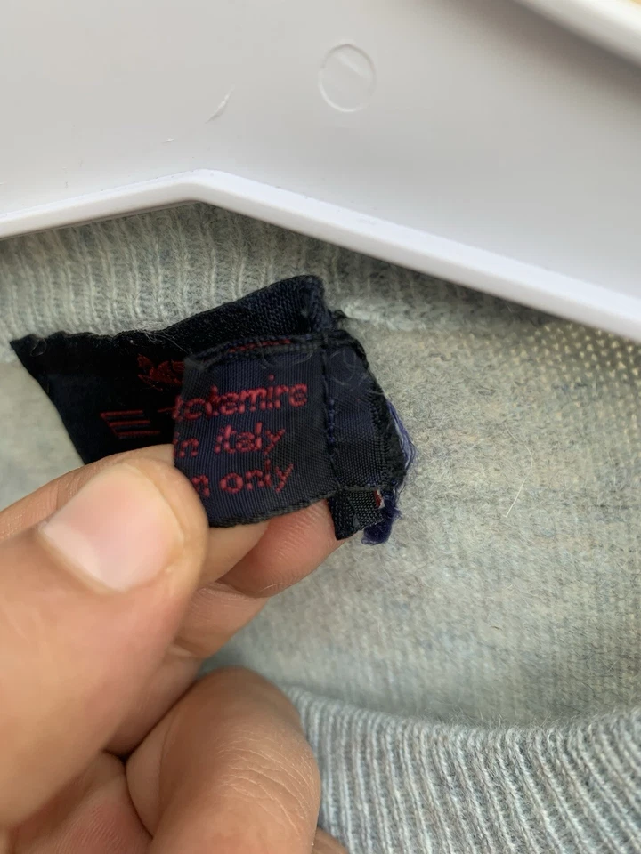 Suéter de Cachemira ETRO Milano Talla S Cuello Redondo Manga Larga Hecho en Italia #Z24 Foto 4 de 4