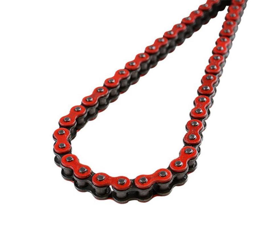 Chaine 420 134m renforcée rouge Doppler pour stopper les déraillements de transmission