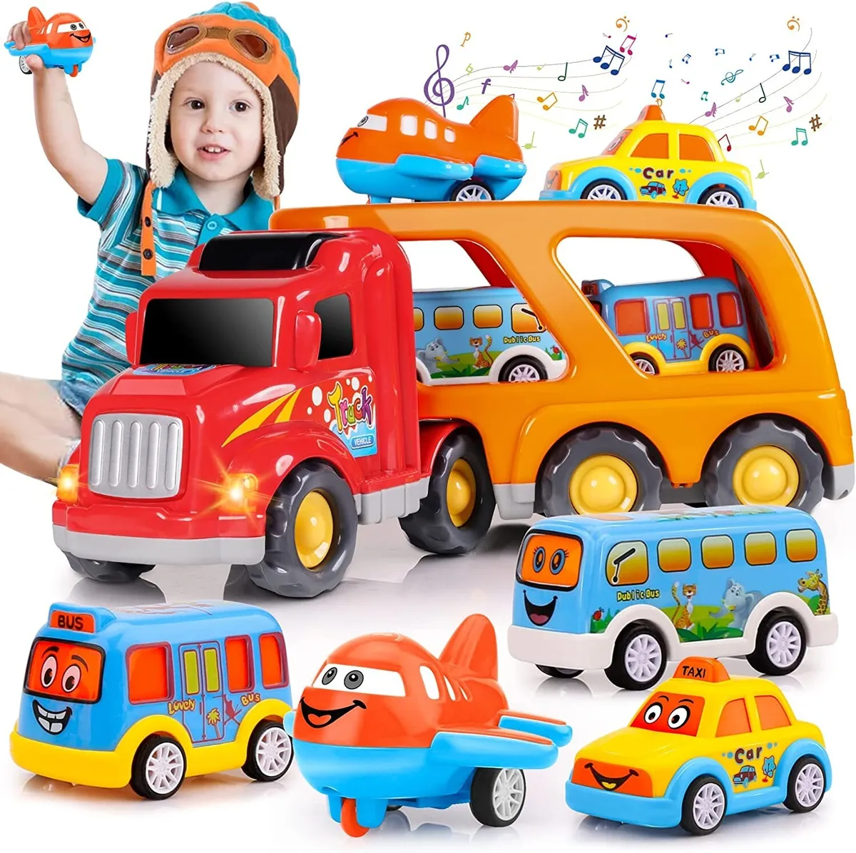 Toddler Toys Car for Boys: Kids Toys for 1 2 3 4 5 Year Old Boys