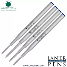 4 Pack - Monteverde® Capless Gel to fit Montblanc® Ballpoint Pens - Blue