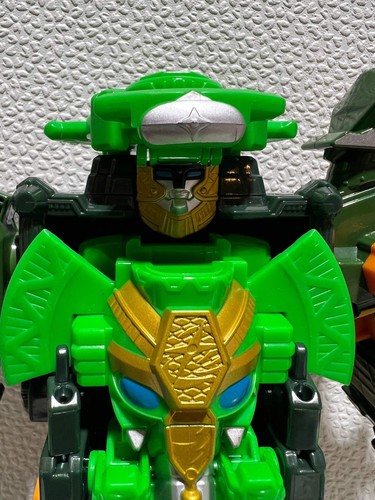 Power Rangers Super Ninja Steel Deluxe Bull, Rumble & Tusk Blaze Megazord Figure - Picture 16 of 24