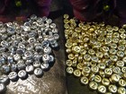 Buchstabenperlen silber gold rund flach mix nach Wahl Schmuck A-Z Buchstabe Name