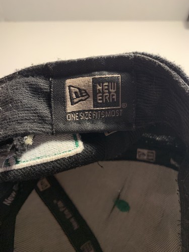 Boston Celtics New Era Hardwood Classics Double Logo Hat Snapback Flat Brim - Bild 8 von 8