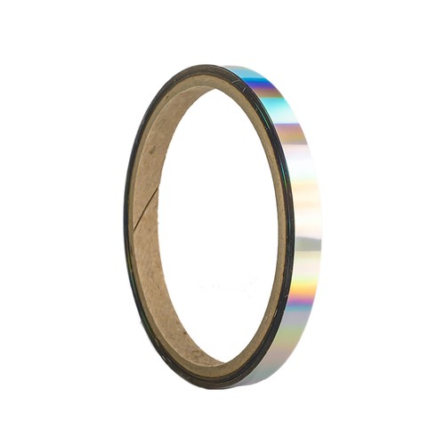 Oilslick Silber Zierstreifen Möbel Folie 8mm Auto Neochrome Fliese Wände DIY - Picture 2 of 9