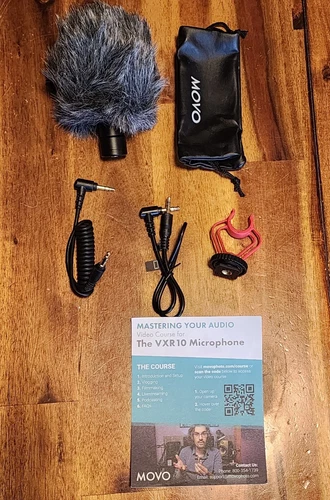Movo VXR10 Universal Video Microphone - Black Shock Mount NEW - NO BOX 