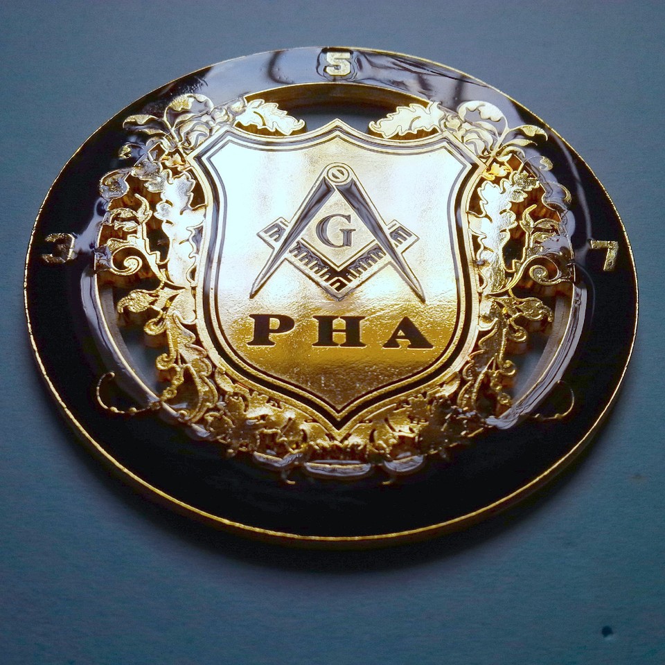 Masonic Cut-out Car Emblem In Silver - Foto 7