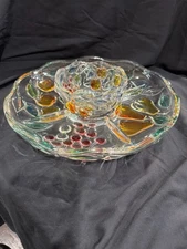 Mikasa Garden Harvest Chip and Dip Tray Or Veggie/ Fruit Tray