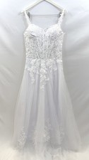 Wedding Dress Size 14 sweetheart neckline lace applique beading sequin NWT White