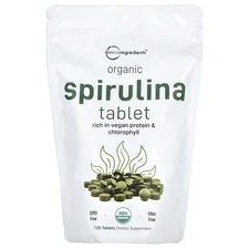 2 X Micro Ingredients, Organic Spirulina Tablet, 720 Tablets