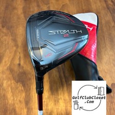 LH Brand New TaylorMade Stealth 2 HD 3 Wood Left Hand / 16  Regular Flex 43.25  