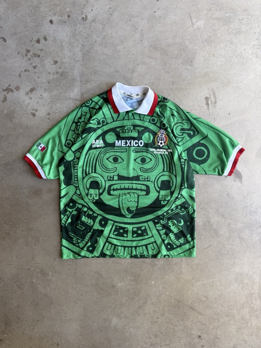 ABA SPORT メキシコ代表 シャツ アステカ模様　1996/1997モデル ABA SPORT メキシコ代表 シャツ アステカ模様 1996/1997モデル