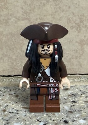 NEW LEGO CAPTAIN JACK SPARROW Minifigure from Pirates of the Caribbean 4195 NEW