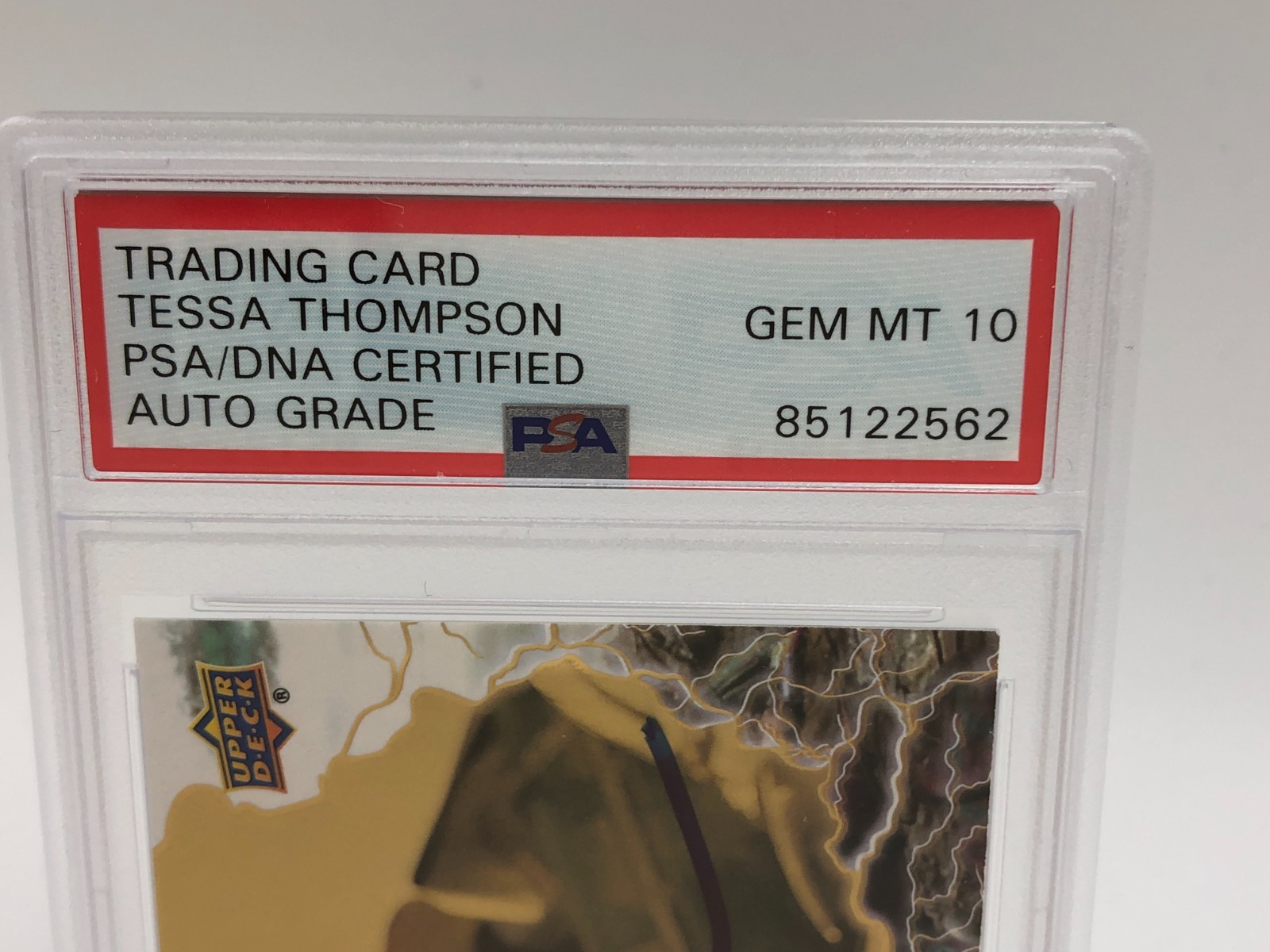 TESSA THOMPSON AUTO card THOR RAGNAROK VALKYRIE Signed MARVEL PSA GEM MINT 10 view 9