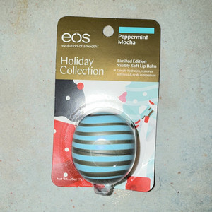 eos Holiday Collection Peppermint Mocha Limited Edition Lip Balm 0.25 oz