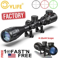 Second Focal Plane Rifle Scope 4-16X44AO SFP Hunting Scope Optical Sight + Mount