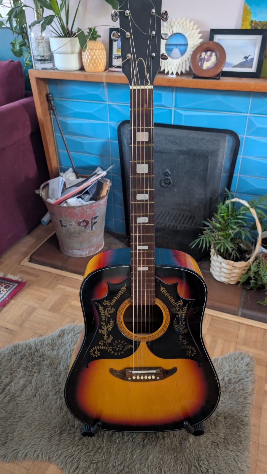 Kay K310 Dreadnought Acoustic Guitar 1970s Vintage