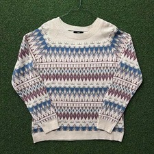 Fate Patterned Mixed Media Sweater