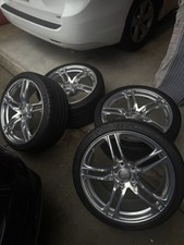 SET OF 4 NEW OEM CHROME WHEELS FOR AUDI R8 -59828