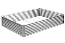 8x4x2FT Galvanized Raised Garden Bed, Raised Garden Bed Kit-Metal Planter Box...