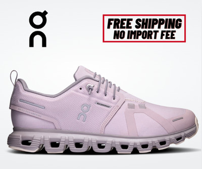 SALE! Auth On. Women's Cloud 6 Waterproof Running Shoes Mauve | Zinc No Import