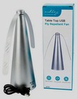 TABLE TOP USB FLY REPELLENT FAN - REPEL FLYING INSECTS FROM BBQ / KITCHEN TABLE