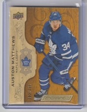 2018-19 Upper Deck Engrained Auston Matthews Toronto Maple leaf's 83/299 #10