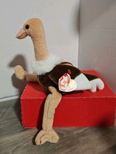 TY Beanie Baby - STRETCH the Ostrich - Retired 1997