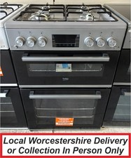 Image of Beko FDG6231CS Silver Gas Cooker Double Oven & Grill 60cm PGC NEW MG