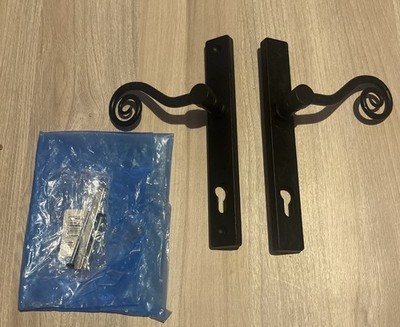 Fab & Fix Affenschwanz geschmiedet schwarz PVC Türgriff
