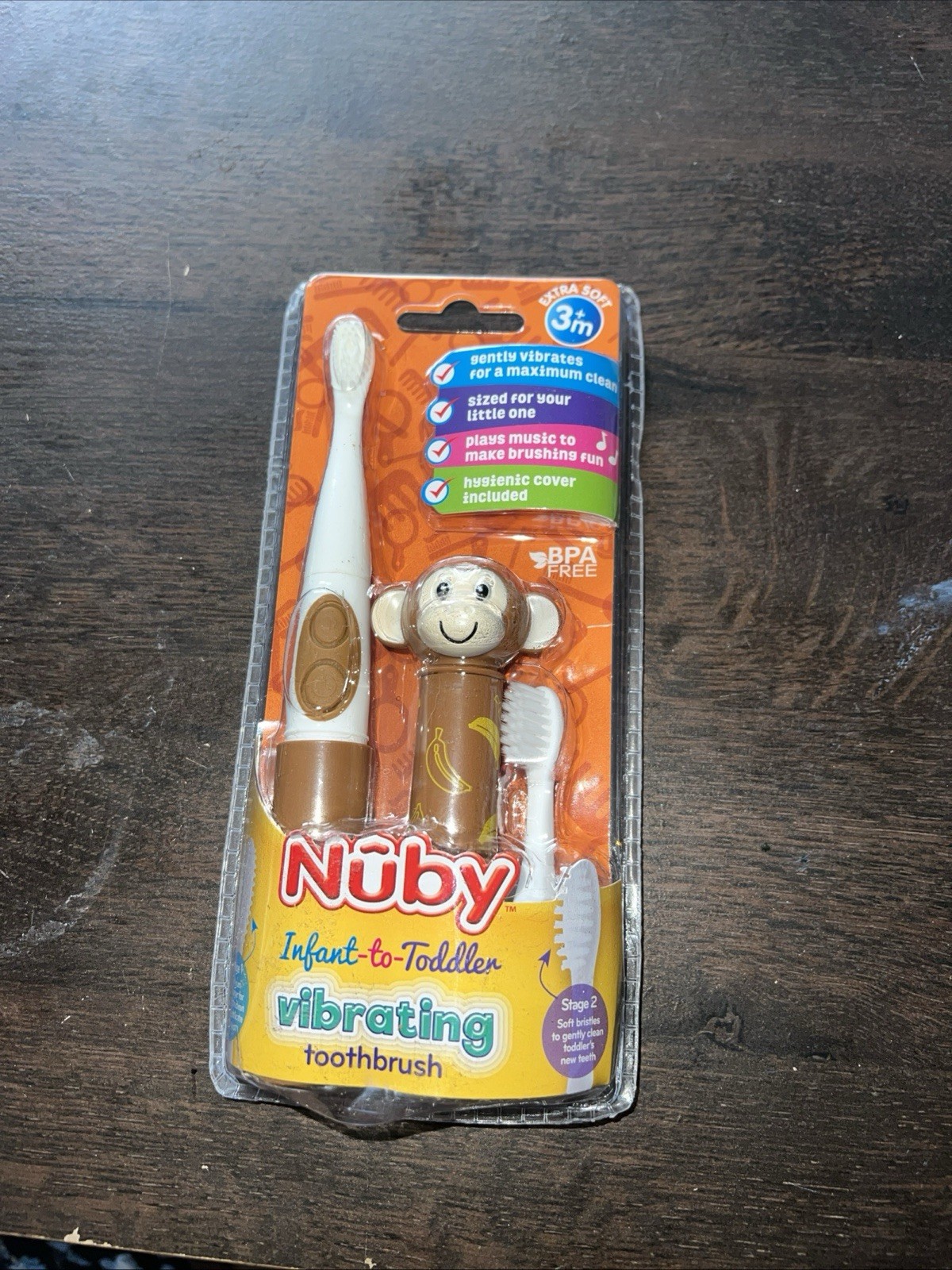 Nuby Infant-to-Toddler Electric Toothbrush with Cute Animal 