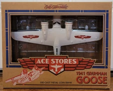 Ertl Ace Hardware 1941 GRUMMAN GOOSE | Die-Cast metal coin bank | *New*