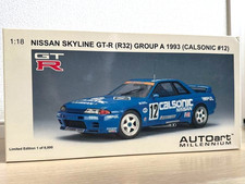 AUTOart 1/8 NISSAN SKYLINE GT-R R32 GROUP A 1993 CALSONIC 12 Model Car Mint