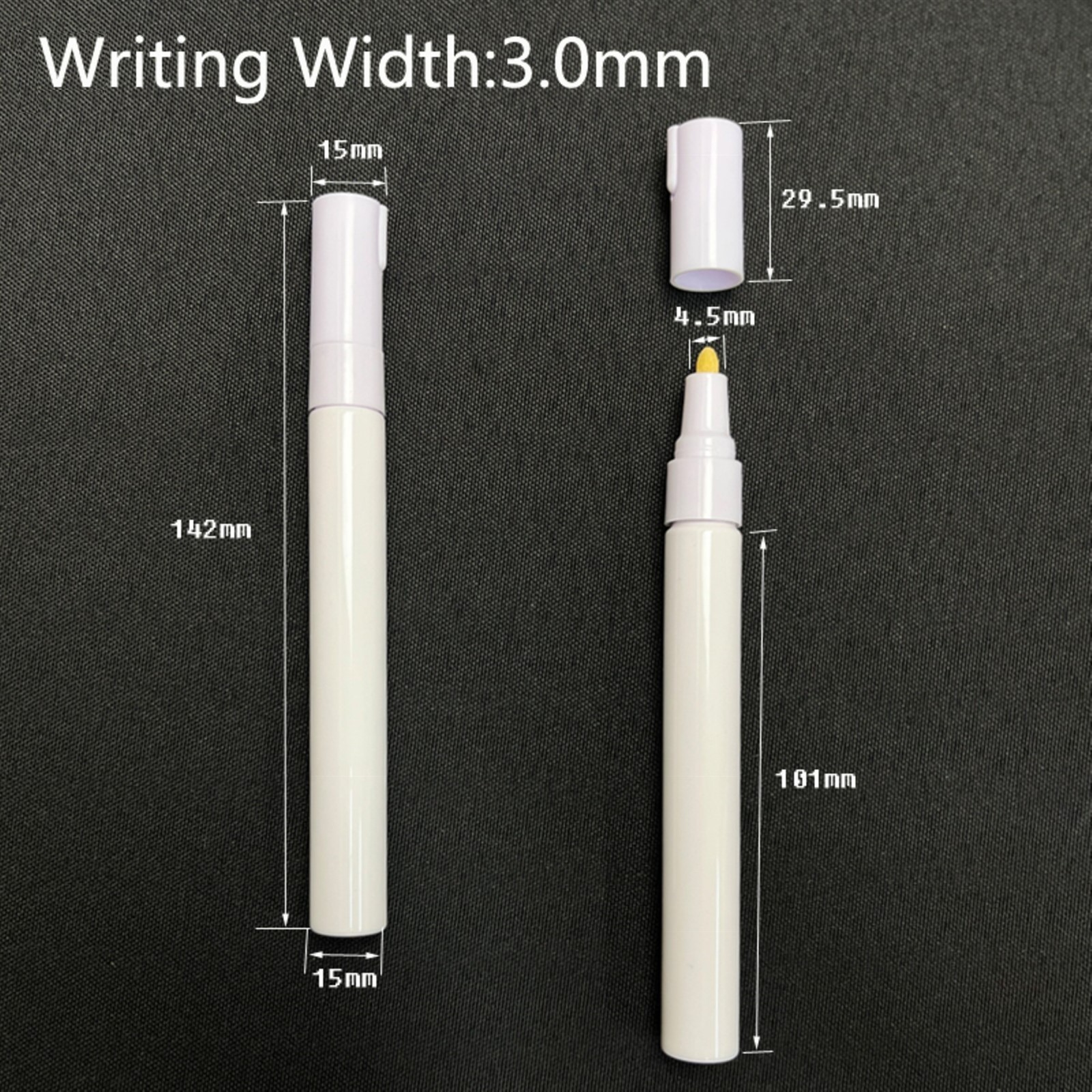 10 Auto Touch-Up Paint Pen &ndash; Refillable, Round/Bullet Tip, Scratch & Chip Repair