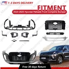For 2023-2025 Hyundai Palisade Complete Front Bumper W/ Grille Molding Trims