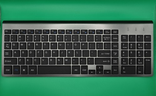 Wireless Keyboard 2.4G Slim and Compact Black and Grey - 第 1/8 張圖片
