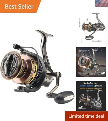 Corrosion-Resistant Big Game Surf Reel 8000: Powerful Drag and Smooth Control