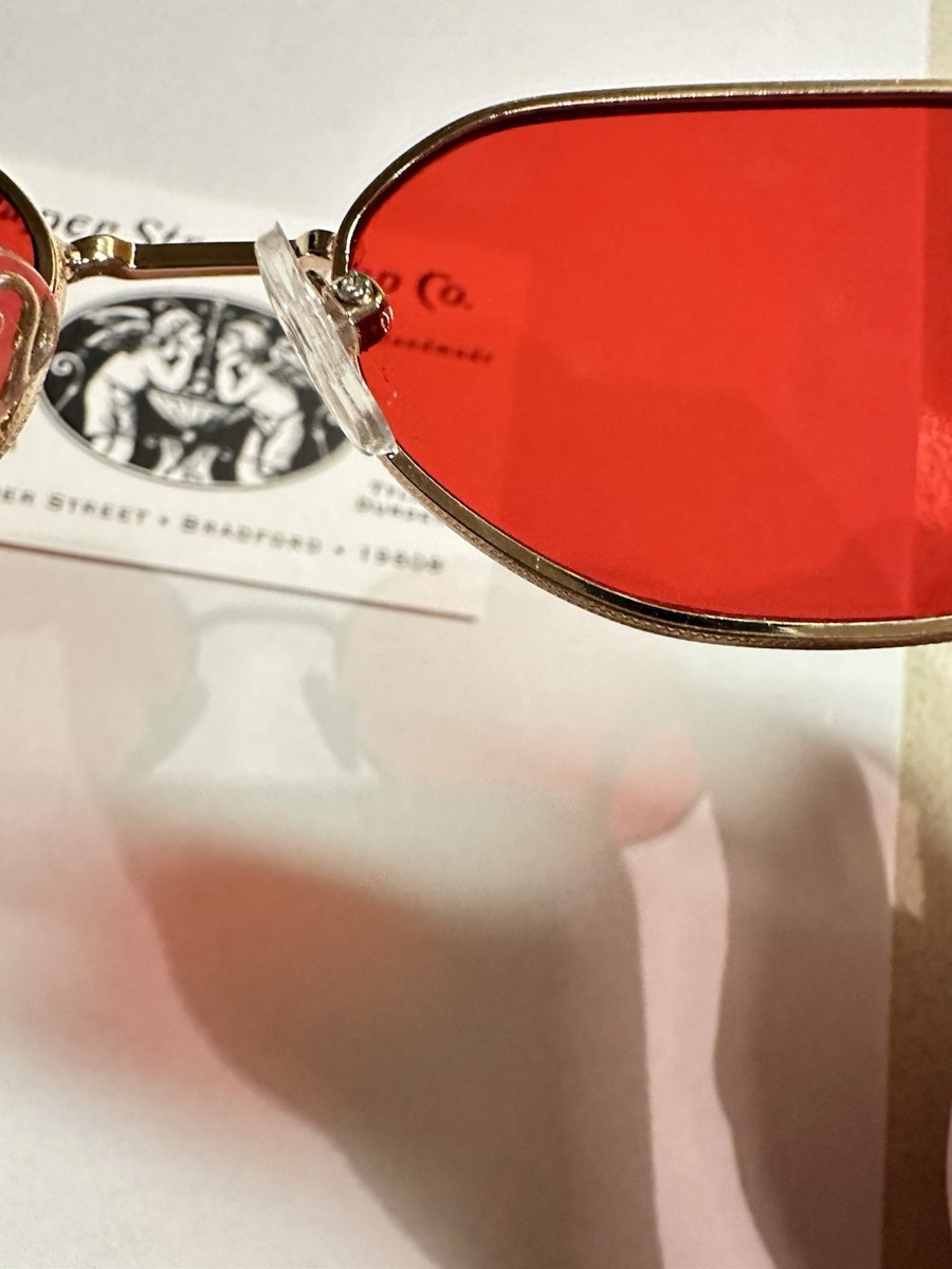 NEW Tyler Durden Fight Club Sunglasses Red Lens Brad Pitt OP523