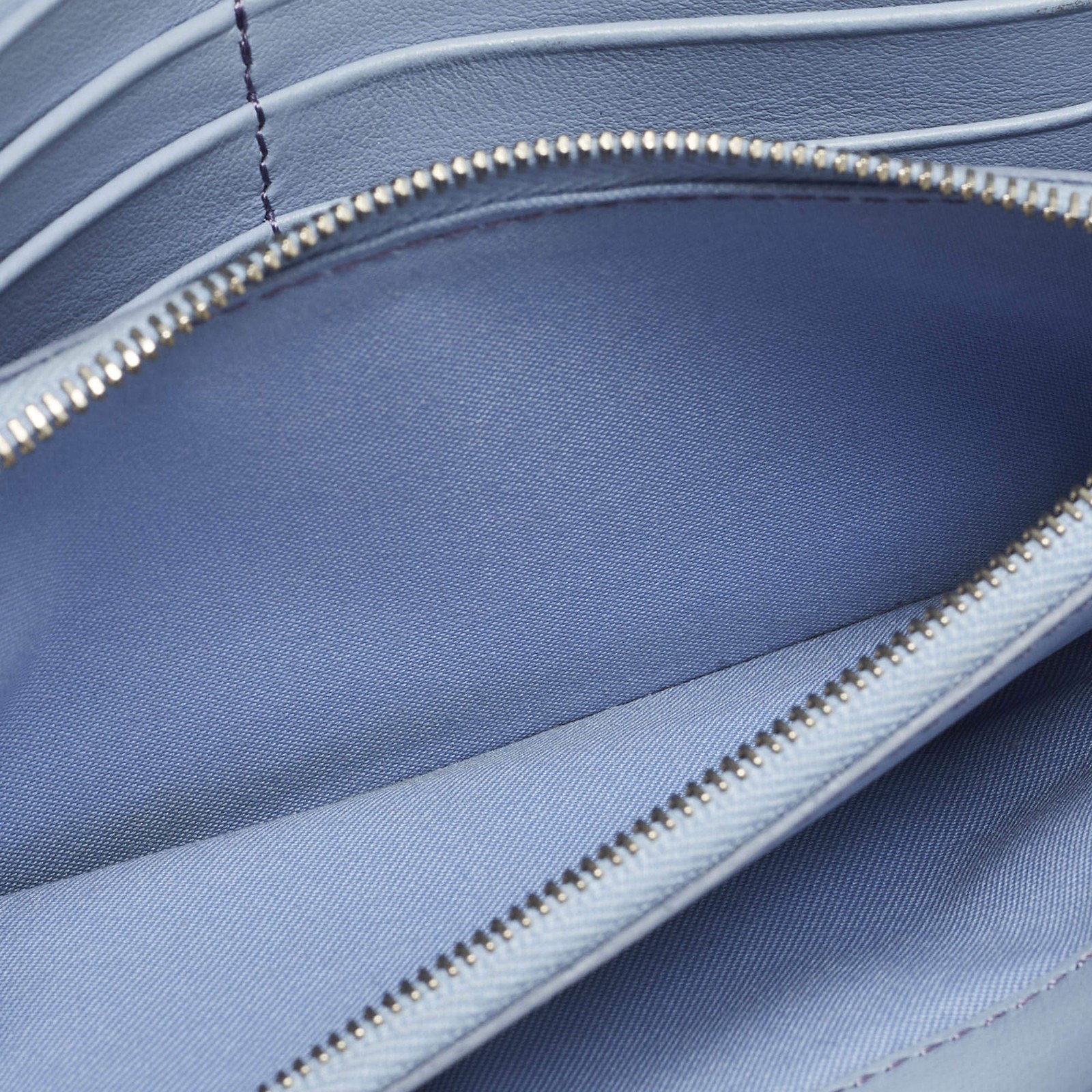 Fendi Studded Light Blue Leather Wallet On Chain thumbnail 8