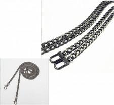 2 Pieces 47 Inch Metel Chain For Bag Strap Replacement Purse Crossbody Handbag