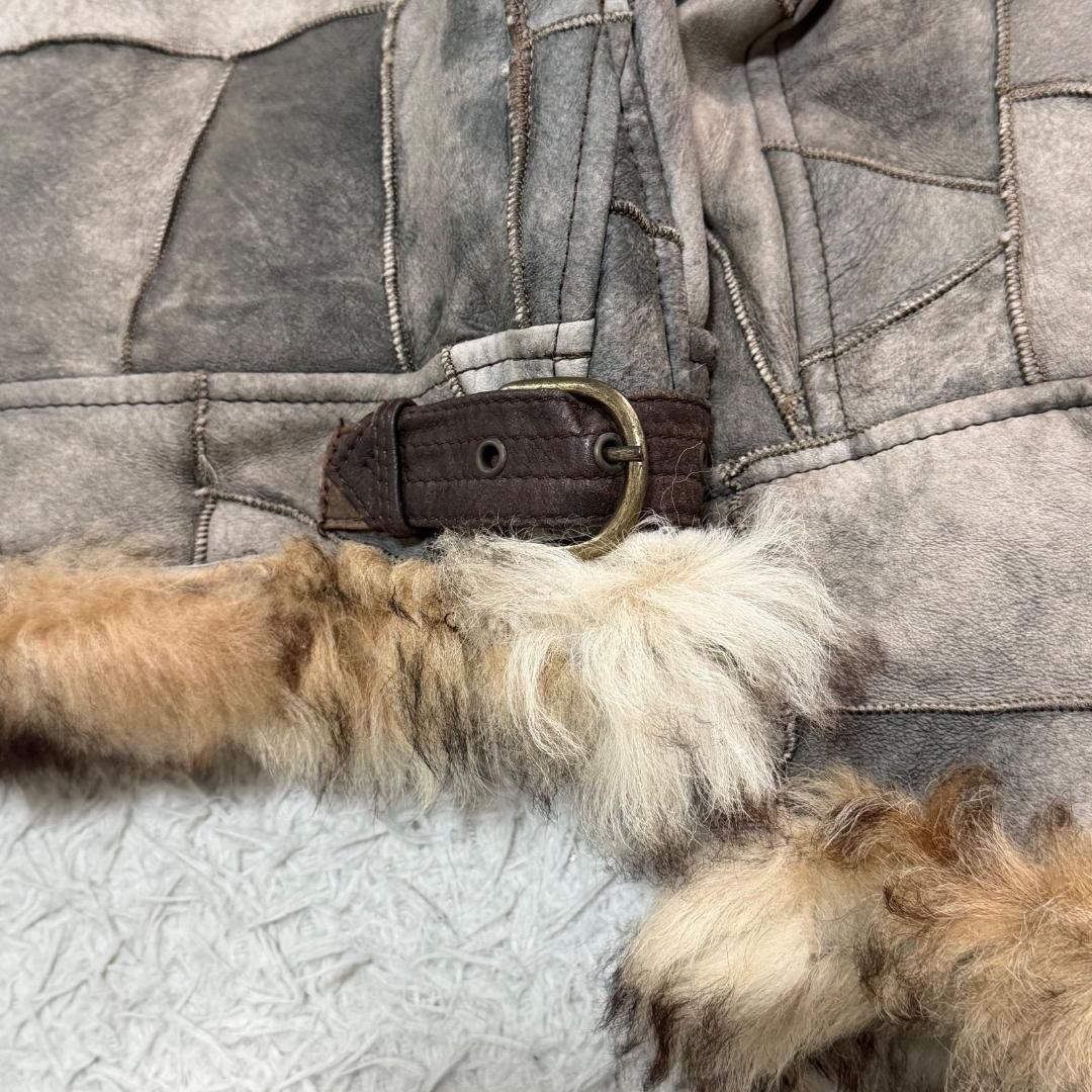 Avirex B-3 Patchwork Shearling Flight Jacket M Le… - image 12